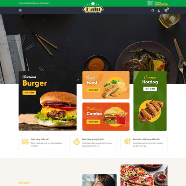 Theme wordpress flatsome nhà hàng 04