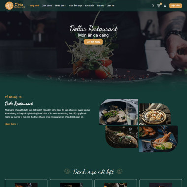Theme wordpress flatsome nhà hàng, quán ăn 05