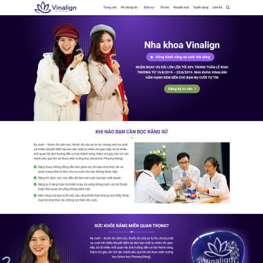 Theme wordpress flatsome nha khoa 01