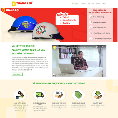Theme wordpress flatsome bán nón bảo hiểm