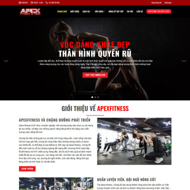 Theme wordpress flatsome phòng tập gym