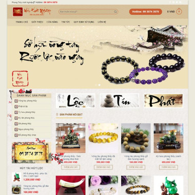 Theme wordpress flatsome bán đồ phong thủy