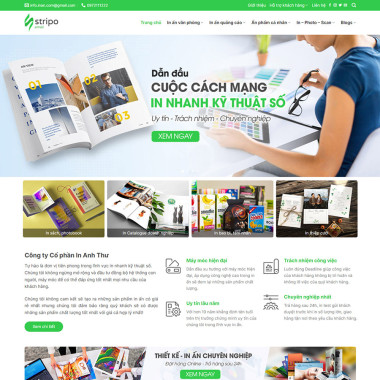 Theme wordpress flatsome dịch vụ in ấn – quảng cáo