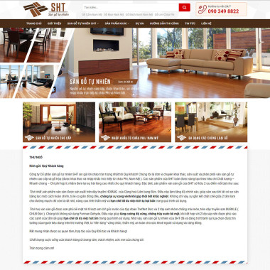 Theme wordpress flatsome bán sàn gỗ
