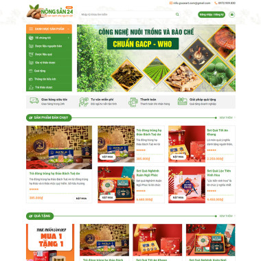 Theme wordpress flatsome bán quà tặng cao cấp