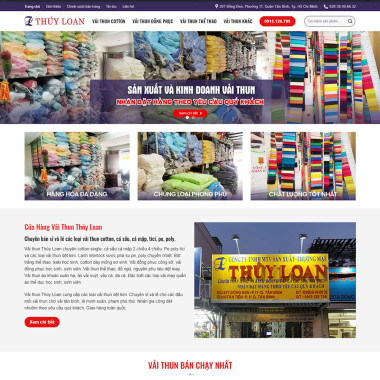 Theme wordpress flatsome bán shop vải
