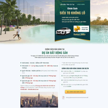 Theme wordpress flatsome landing page dự án bất động sản