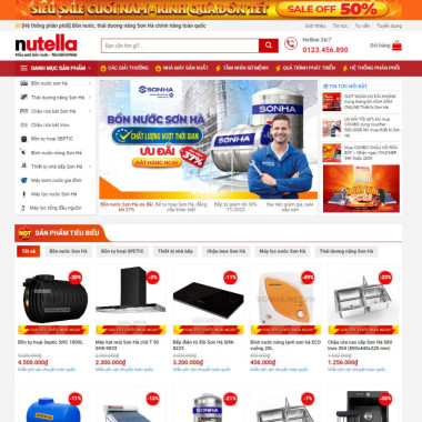 Theme wordpress flatsome bán sơn đẹp