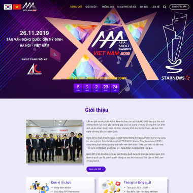 Theme wordpress flatsome sự kiện 03