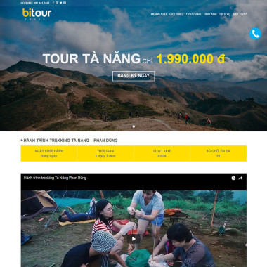 Theme wordpress flatsome landing page du lịch
