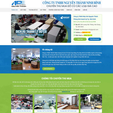 Theme wordpress flatsome landing page dịch vụ thanh lý 01