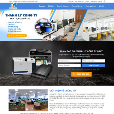 Theme wordpress flatsome dịch vụ thanh lý 03