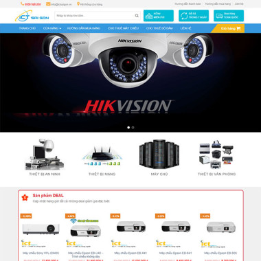 Theme wordpress flatsome bán camera 02
