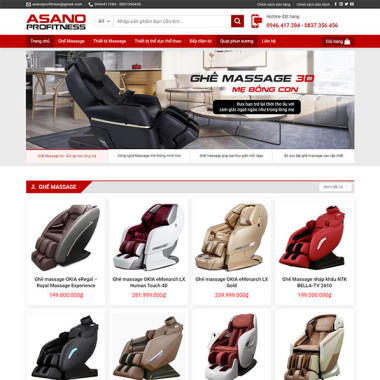 Theme wordpress flatsome bán ghế matxa