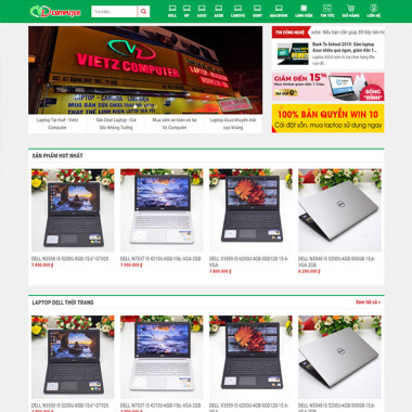 Theme wordpress flatsome bán laptop 01