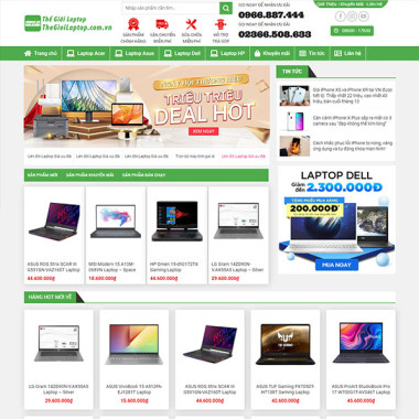 Theme wordpress flatsome bán laptop 02