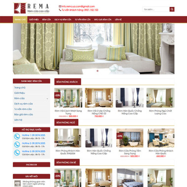 Theme wordpress flatsome bán rèm cửa