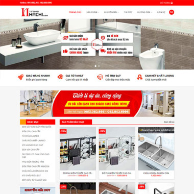 Theme wordpress flatsome bán thiết bị vệ sinh 01