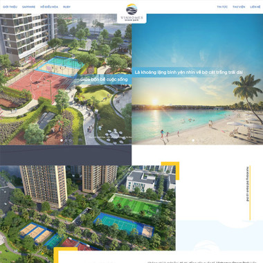 Theme wordpress flatsome bất động sản Ocean Park