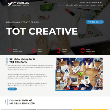 Theme wordpress flatsome giới thiệu công ty thiết kế