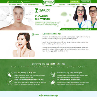 Theme wordpress flatsome dạy thẩm mỹ