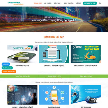 Theme wordpress flatsome dịch vụ viễn thông 01