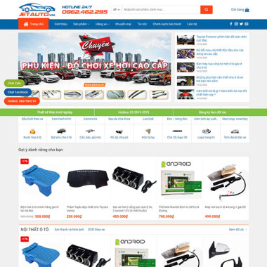 Theme wordpress flatsome bán đồ chơi xe hơi 01