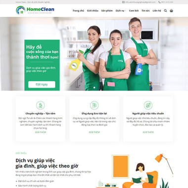 Theme wordpress flatsome dịch vụ dọn nhà