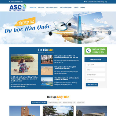 Theme wordpress flatsome du học