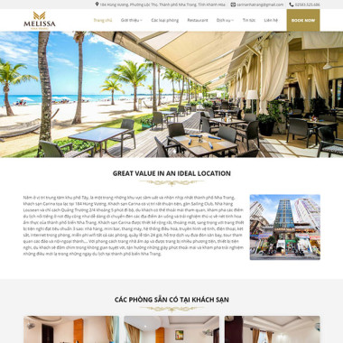 Theme wordpress flatsome giới thiệu khách sạn 02