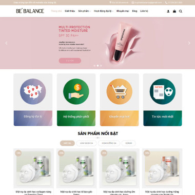 Theme wordpress flatsome mỹ phẩm 08