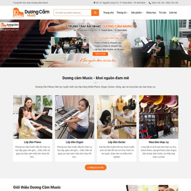 Theme wordpress flatsome bán nhạc cụ
