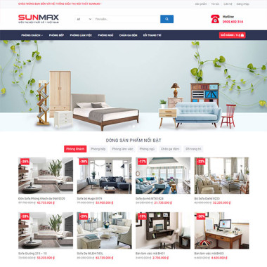 Theme wordpress flatsome nội thất 12