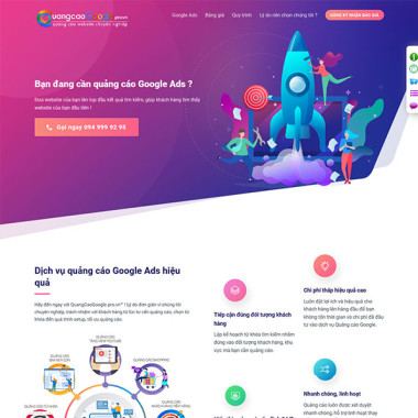 Theme wordpress flatsome dịch vụ quảng cáo Google Ads