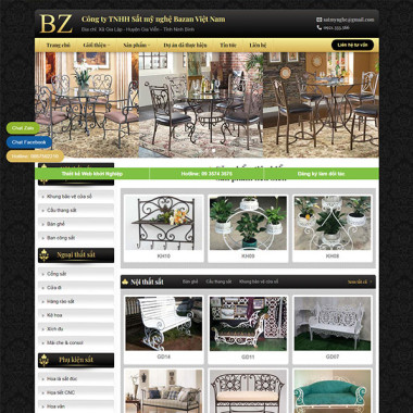 Theme wordpress flatsome dịch vụ sắt mỹ nghệ