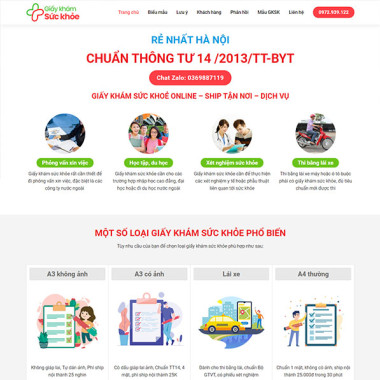 Theme wordpress flatsome dịch vụ khám sức khỏe 01