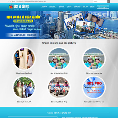 Theme wordpress flatsome công ty bảo vệ