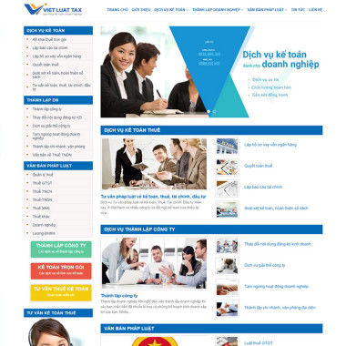 Theme wordpress flatsome công ty kế toán 01