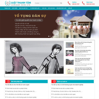 Theme wordpress flatsome công ty luật