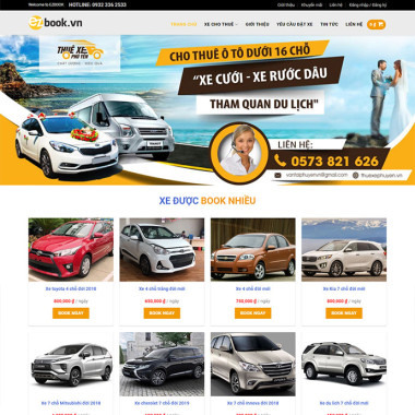 Theme wordpress flatsome dịch vụ cho thuê xe 01
