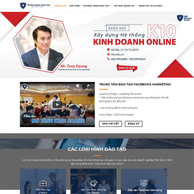 Theme wordpress flatsome giới thiệu khóa học 03