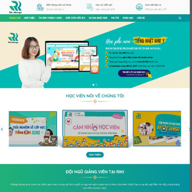 Theme wordpress flatsome trung tâm ngoại ngữ