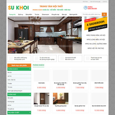 Theme wordpress flatsome bán tủ bếp