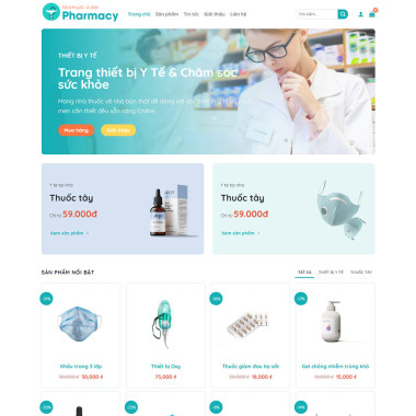 Theme wordpress flatsome bán thiết bị y tế