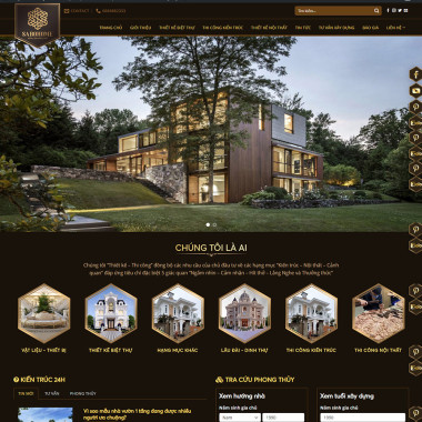 Theme wordpress flatsome thiết kế biệt thự 02