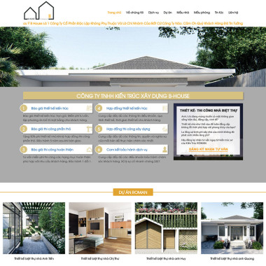 Theme wordpress flatsome thiết kế biệt thự