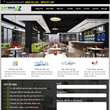 Theme wordpress flatsome thiết kế nhà