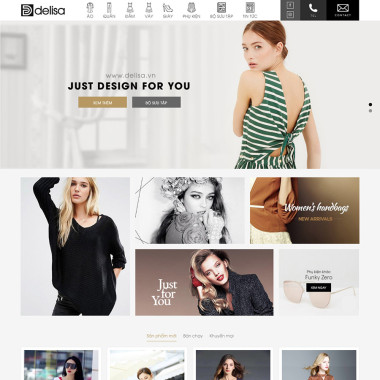 Theme wordpress flatsome thời trang 01