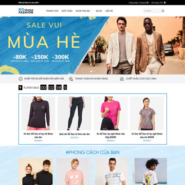 Theme wordpress flatsome thời trang 05