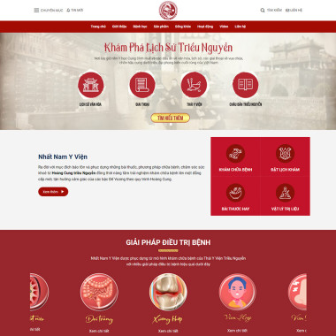 Theme wordpress flatsome phòng khám đông y